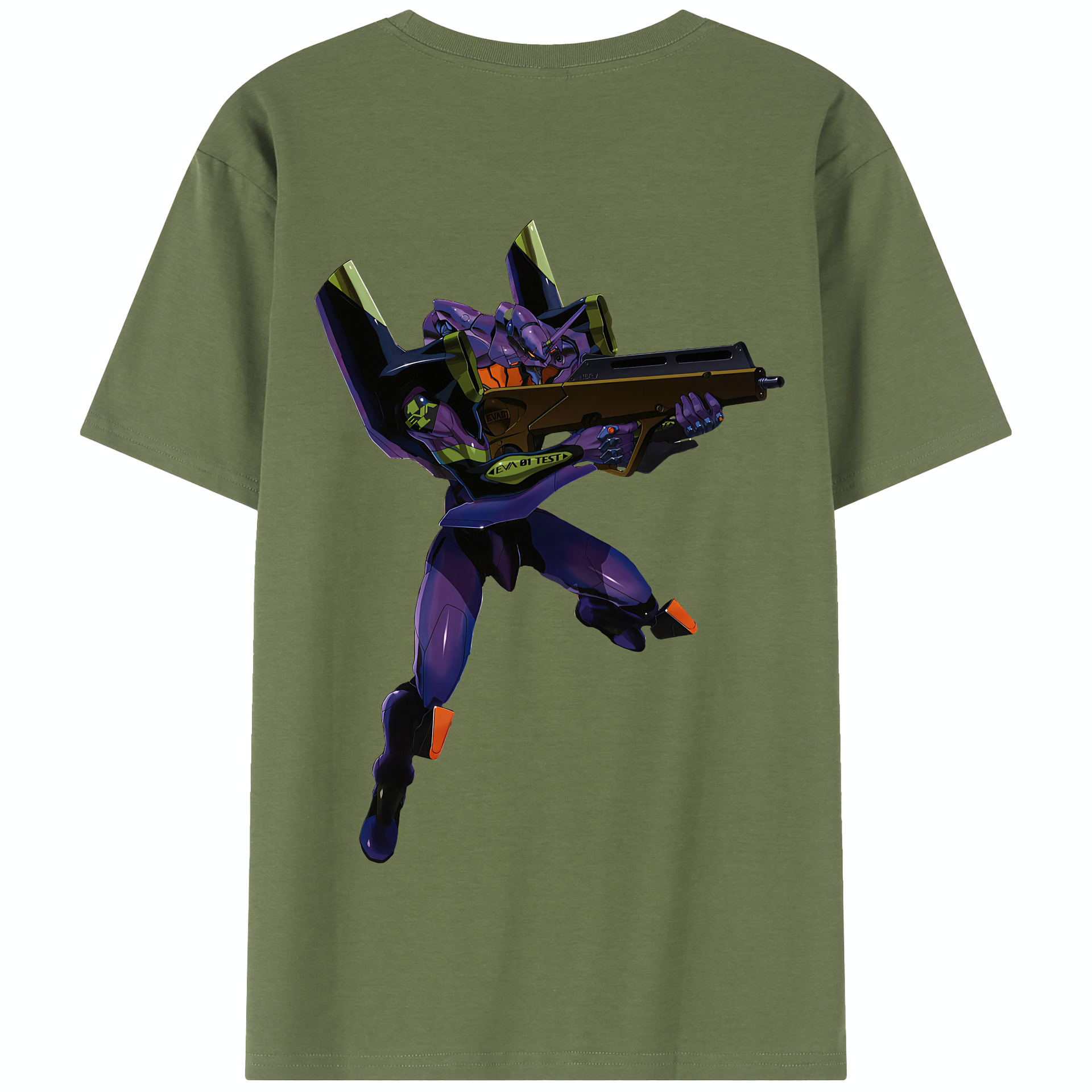 （画像用） EVA 新世紀エヴァンゲリオン 綿100％半袖Tシャツ（背面プリント）